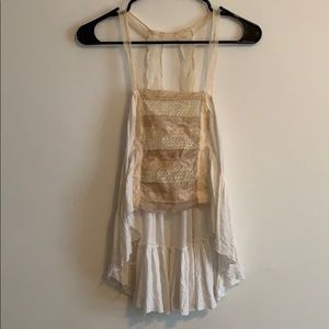 Free people linen and lace tank